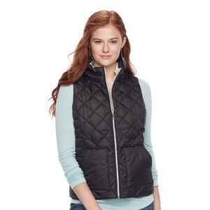 Sherpa puffer vest